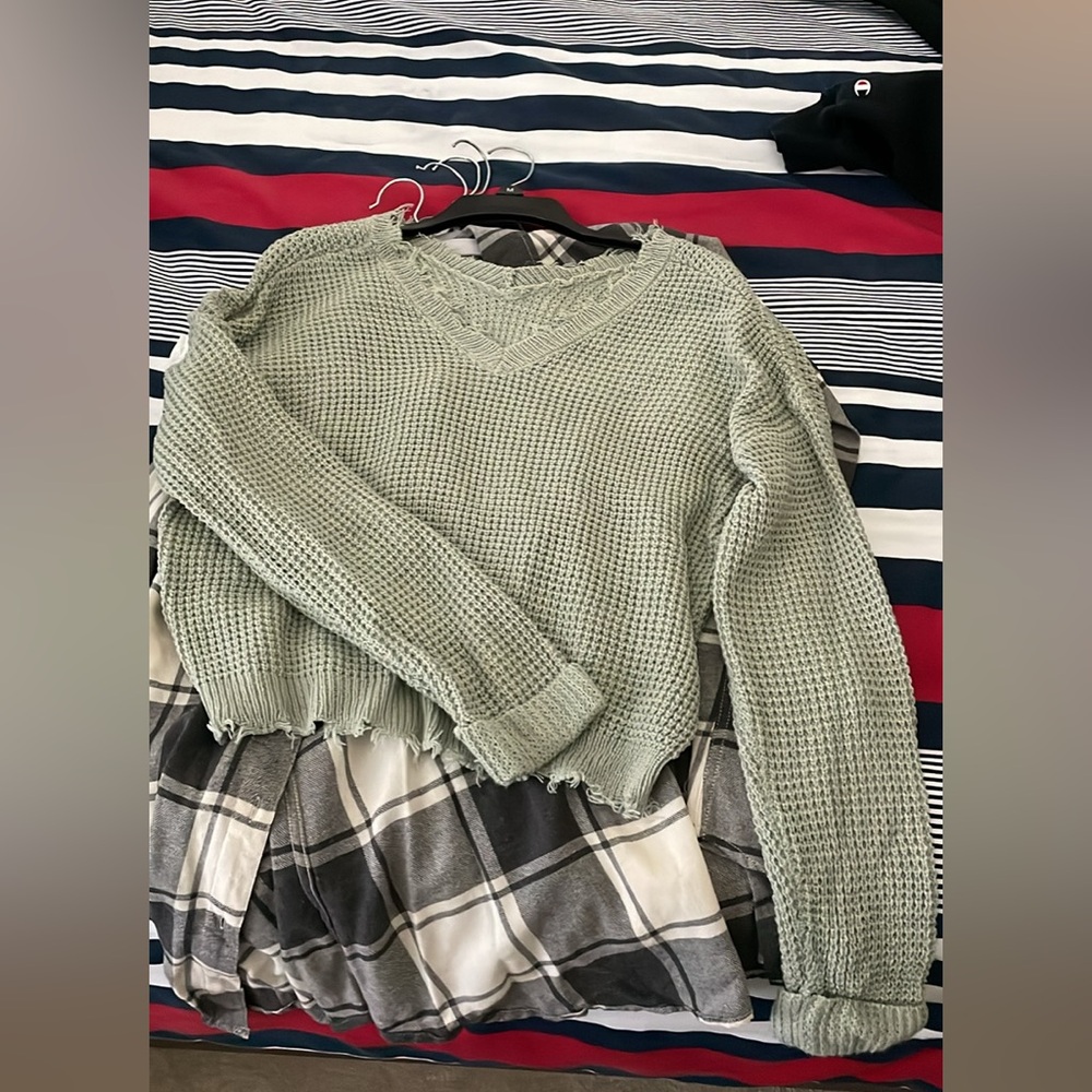 Green sweater